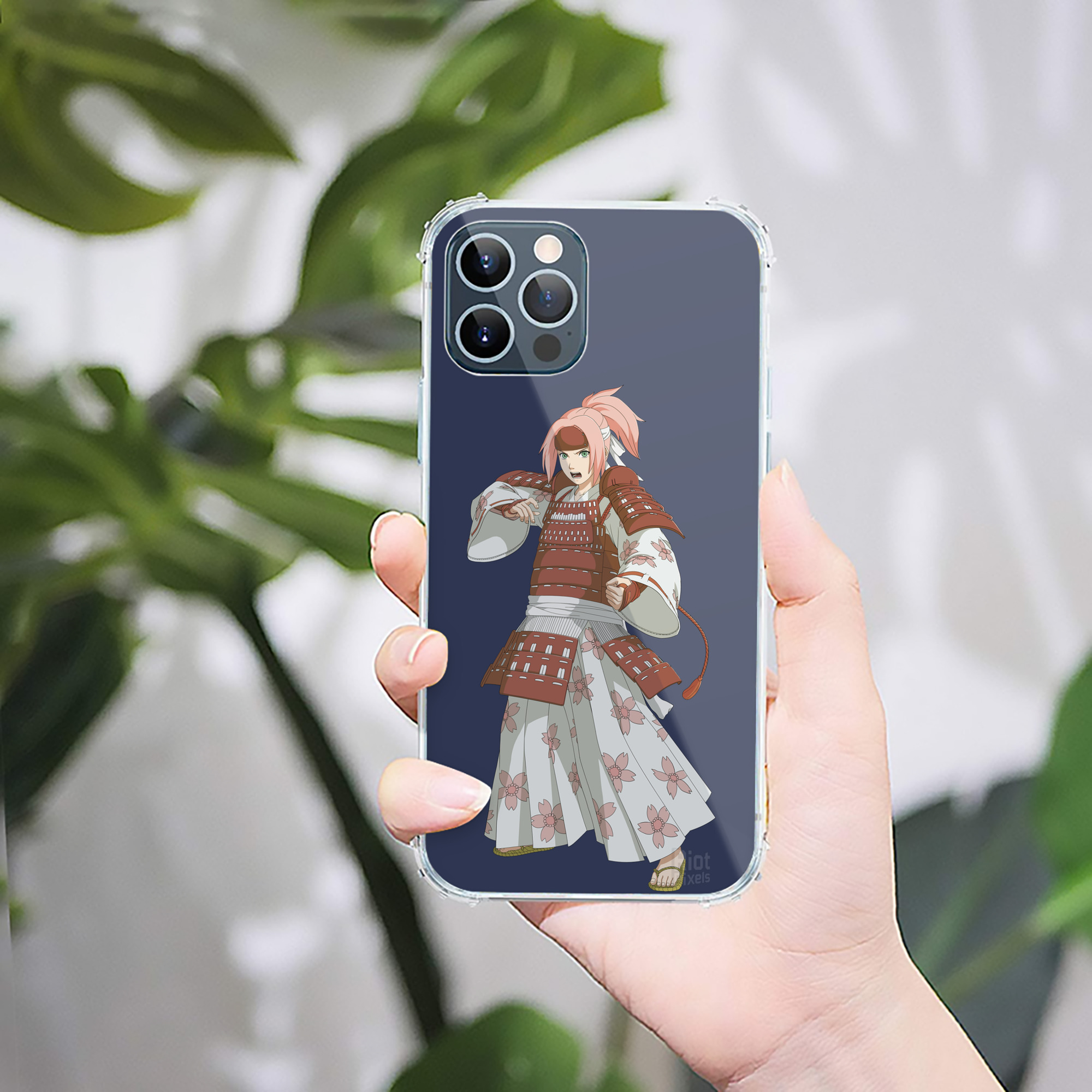 （画像用） NARUTO -ナルト- 春野サクラ Haruno Sakura 【iPhone 12シリーズ対応】透明スマホケース（クリアソフトケース）